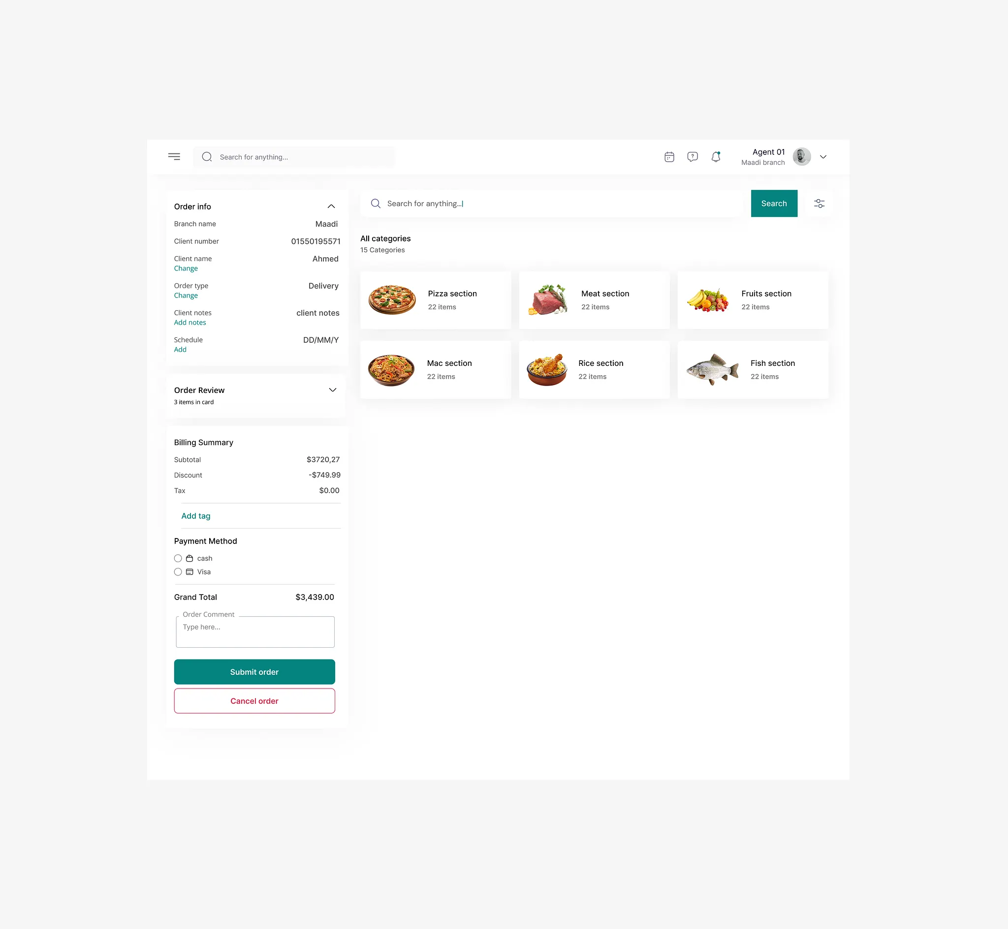 Sonic POS — Categories